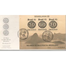 590 - FDC Brasiliana 93 Bloco