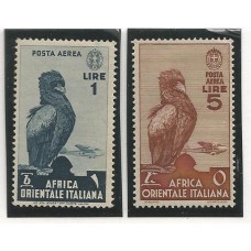 África Oriental Italiana -Ae5 e Ae9 - Aves
