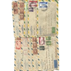 Brasil - 10 Envelopes enviados por navio
