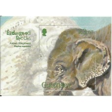 Guernsey - Bloco 067 - Fauna em Perigo/Elefante