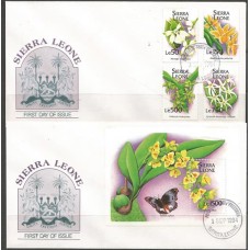 Sierra Leone - FDC Orquídeas